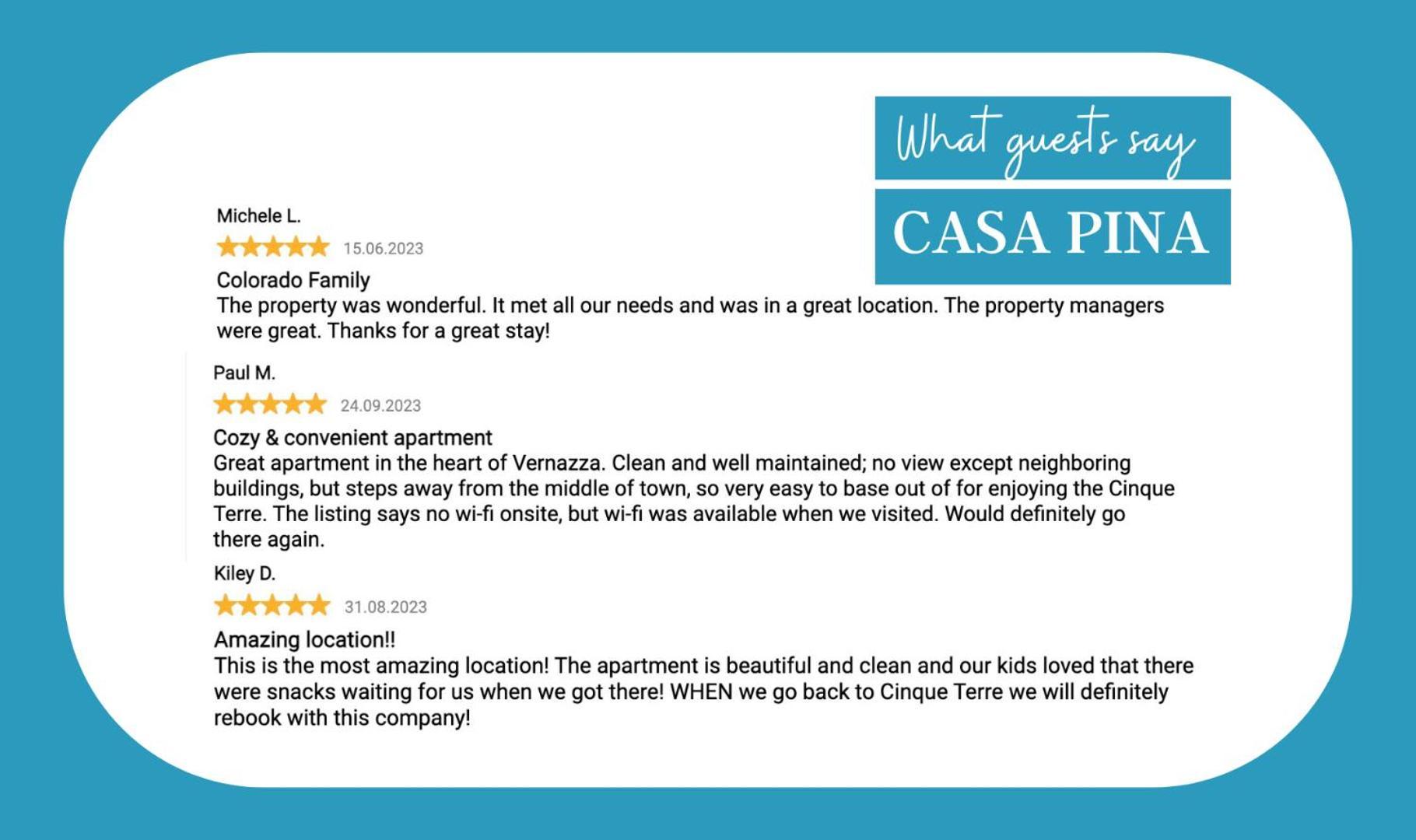 Casa Pina Quiet Apartment Вернаца Екстериор снимка